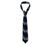 WHJSSF Forget-me-not Picture Men's Necktie - Soft & Comfortable for Business, Daily, Work, Birthday, Wedding, Party, Banquet 57X3.1 Inch Easy Care