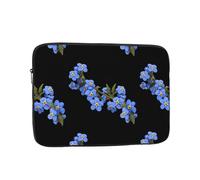 WHJSSF Forget-me-not Prints Portable Laptop Sleeve 17 inch for Business Travel, School, Office, Daily Use