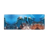 WHJSSF Funny Dolphin Looking at You Prints Extended Mouse Pad 12x31.5in