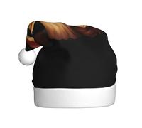 WHJSSF Geometric Ganoderma Pattern Christmas Hat for Adult quality accessory soft, lightweight, and fluffy