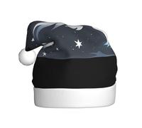 WHJSSF Ghosts flying across the sky Pattern Christmas Hat for Adult quality accessory soft, lightweight, and fluffy