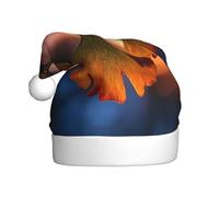WHJSSF Ginkgo leaves in the sunset Pattern Christmas Hat Durable for Adult for Halloween, Christmas, New Year