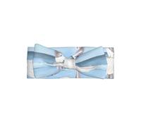 WHJSSF Girl On A Windy Beach Prints Baby Bow Headband - Soft & Stretchy Newborn Throw for Cute Photo Shoots & Baby Showers