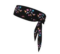 WHJSSF Glitter Stickers Pattern Sports Double-Sided Headscarf for Women and Men Adjustable for All Head Circumferences