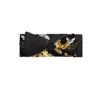 WHJSSF Gold White Butterflies Black Prints Baby Bow Headband - Soft & Stretchy Newborn Throw for Cute Photo Shoots & Baby Showers