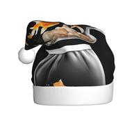 WHJSSF Goldfish in a transparent bag Picture Christmas Hat for Adult Making It a Fun and Durable Gift for Men and Women