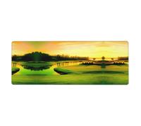 WHJSSF Golf Course Mouse Pad 12x31.5in Large Desk Mat for Gaming & Work