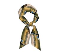 WHJSSF Golf on the Lawn Pattern Women's Fashion Scarf, a versatile accessory soft, silky