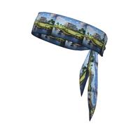 WHJSSF Golf Yacht Club Picture Sports Double-Sided Headscarf Quick Drying, Moisture Wicking for Women, Girls, and Men