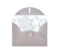 WHJSSF Gray Greeting Card Hazy five-pointed star Prints 4x6in for Christmas, children's birthdays, Valentine's Day, wedding anniversaries, and party invitations