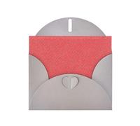 WHJSSF Gray Greeting Card Red And White Polka Dots Printed Perfect for Valentine's Day, Wedding Anniversary & Party Invitations