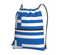 WHJSSF Gr lag Prints Drawstring Zipper Backpack - Lightweight Water-Resistant Sport Gym Bag with Front Pocket & Internal Organizer - Perfect for Travel, Yoga & Hiking