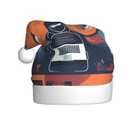 WHJSSF Hacker Attack Picture Christmas Hat for Adult Festive Celebrations as a Gift for Men and Women