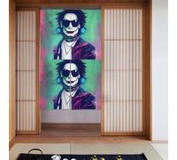 WHJSSF hacker era Printed Door curtain partition splicing privacy protection suitable for kitchen, bathroom, room 34x56in