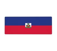 WHJSSF Haitian flag Mouse Pad 12x31.5in Extended Gaming Desk Mat
