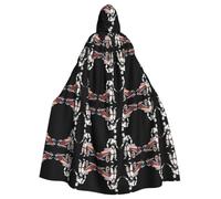 WHJSSF Halloween Hooded Cloak for Adults, Long Polyester Cape | For Cosplay Robot Getting Off The Car Prints