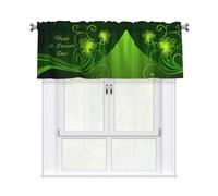 WHJSSF happy st patrick's day Prints Housewarming Gift - Peach Skin Window Valance 54x18 for a Cozy Kitchen Refresh