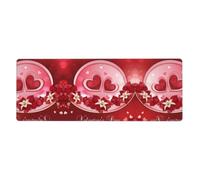 WHJSSF Happy Valentine's Day Prints Extended Mouse Pad 12x31.5in