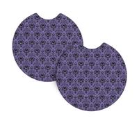 WHJSSF Haunted Mansion Prints Car Cup Coasters 2-Pack - Durable Neoprene Throw for a Spotless Ride - Protects Against Spills & Fits Most Vehicles