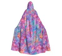 WHJSSF holographic dreams Printing Halloween Adult Hooded Cape Super Large Hooded Cloak