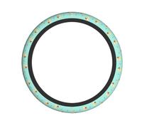 WHJSSF Honey Sundae Prints Neoprene Steering Wheel Layer - Engineered for Durability & Universal Vehicle Fit