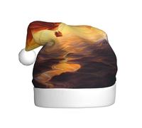 WHJSSF Hot air balloon on the sun Printed Christmas Hat for Adult for men and women clothing headband for festive occasions