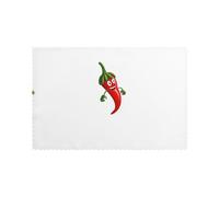 WHJSSF Hot Peppers Prints Placemats Set of 6 12x18in - Heavy-Duty Polyester Table Covers Built for Durability & Heat Resistance