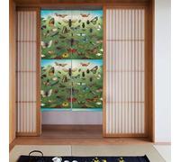 WHJSSF Insect Kingdom Printed Door curtain partition splicing privacy protection suitable for kitchen, bathroom, room 34x56in