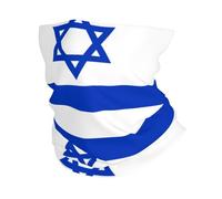 WHJSSF Israeli flag Prints Multifunctional Sport Headband - Seamless Stretch Neck Gaiter for Running, Hiking, Cycling & Travel - Lightweight, Breathable & Quick-Drying