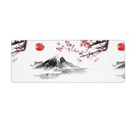 WHJSSF Japanese Mount Red Sun Prints Extended Mouse Pad 12x31.5in