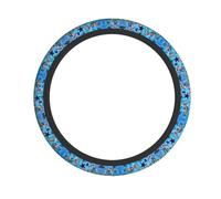 WHJSSF Japanese Red carp Prints Quality Steering Wheel Grip - Durable Neoprene Layer for Universal Vehicle Style