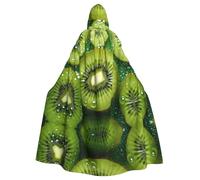 WHJSSF kiwi fruit Picture Halloween Adult Hooded Cloak is a super large, comfortable, and durable cloak