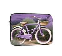 WHJSSF Lavender Field Bike Prints Portable Laptop Sleeve 13 inch for Business Travel, School, Office, Daily Use