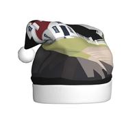 WHJSSF Lighthouse on the coast Pattern Christmas Hat for Adult quality accessory soft, lightweight, and fluffy