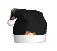 WHJSSF Little Bear Dragon Boat Race Picture Christmas Hat for Adult Soft, lightweight Holiday party use