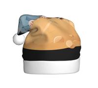 WHJSSF Little mouse in the sandpit Picture Christmas Hat for Adult Making It a Fun and Durable Gift for Men and Women