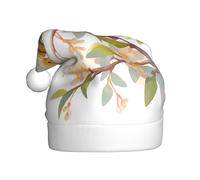WHJSSF Little oriole on willow branches Printing Christmas Hat for Adult Halloween party usage