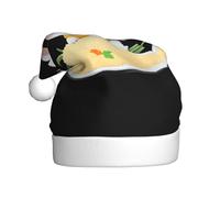 WHJSSF Little rabbit eating rice Printed Christmas Hat for Adult for men and women clothing headband for festive occasions