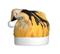 WHJSSF Little rabbit in the wheat field Pattern Christmas Hat for Adult quality accessory soft, lightweight, and fluffy