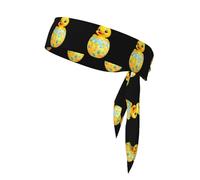 WHJSSF Little yellow duck on the easter egg Pattern Sports Double-Sided Headscarf for Women and Men Adjustable for All Head Circumferences
