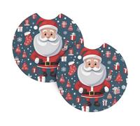 Whjssf Many Great Prints Car Coasters (2 Pack) - Durable Rubber Cup Holder Protectors, Waterproof & Odorless Interior Accessories