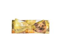 WHJSSF Maple German Shepherd Dog Prints Baby Bow Headband Newborn Photo Props Soft & Stretchy Baby Girl Hair Accessories for Party Favors
