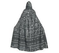 WHJSSF Math Geometry Geek Calculus Picture Halloween Adult Hooded Cloak is a super large, comfortable, and durable cloak