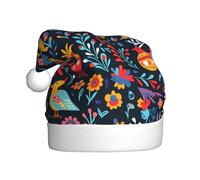 WHJSSF mexican folk art boho Picture Christmas Hat for Adult Festive Celebrations as a Gift for Men and Women