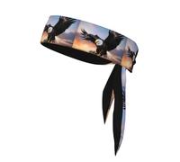 WHJSSF Mighty Bald Eagle Picture Sports Double-Sided Headscarf Quick Drying, Moisture Wicking for Women, Girls, and Men