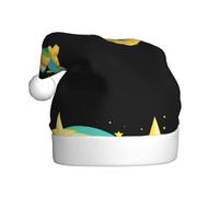 WHJSSF Money Stars Rainbow Picture Christmas Hat for Adult Soft and Fluffy Brim, Lightweight Comfort