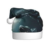 WHJSSF Monster Under The Sea Printed Christmas Hat for Adult for men and women clothing headband for festive occasions