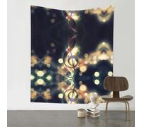 WHJSSF Music Note Prints Wall Tapestry 60x51in - Bohemian Throw Blanket, Dorm Decor, Beach Cover, Versatile Home Accent