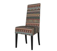 WHJSSF Native American Prints Protection Cover for Dining Chair - Stretchy Dining Chair Throw Covers, No Ironing Needed, Fits 18-22" Back, Universal Fit for Kitchen, Hotel, Wedding