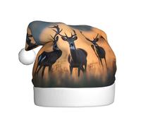 WHJSSF Nature wild Animal Deers Picture Christmas Hat for Adult Festive Celebrations as a Gift for Men and Women